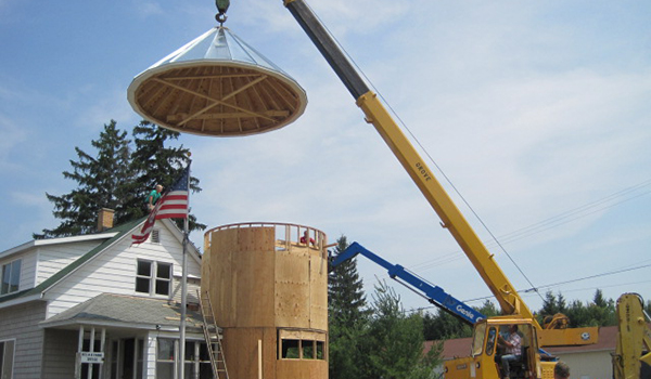 HES adds silo onto house