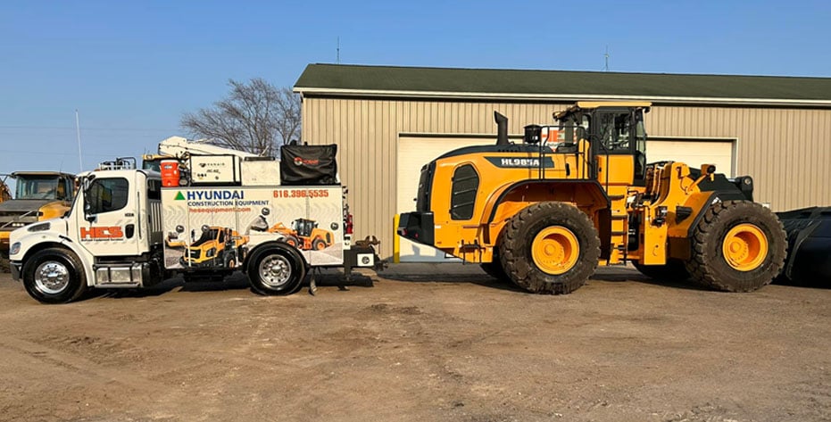 Holland Equipment Services field Service Truck