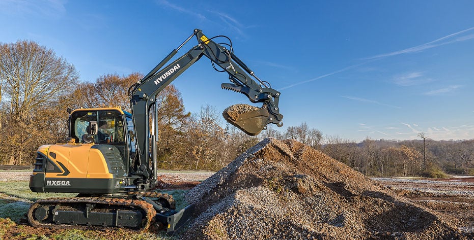 Holland Equipment Services Hyundai excavator